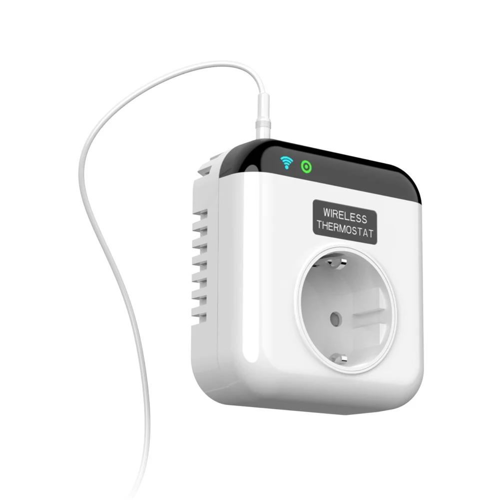 Smart WiFi Thermostat Plug- Socket Programmable Plug-in Temperature Controller App Remote Control Voice Control Thermostat Plug=