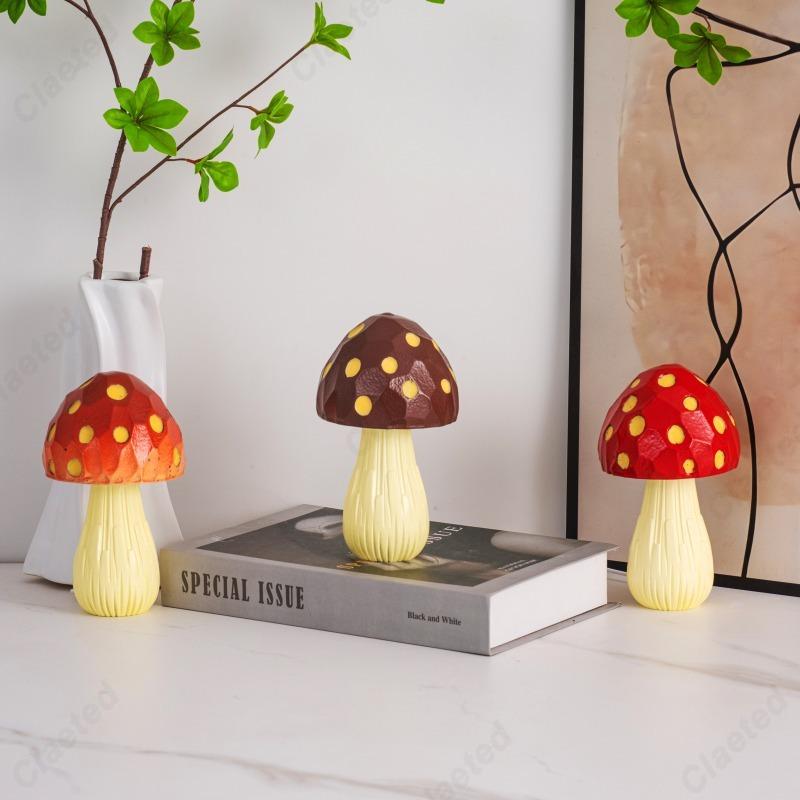 Creative New LED Mushroom Desktop Desk Lamp Home Bar Living Room Bedroom Bedside High-end Atmosphere Lighting Fixture