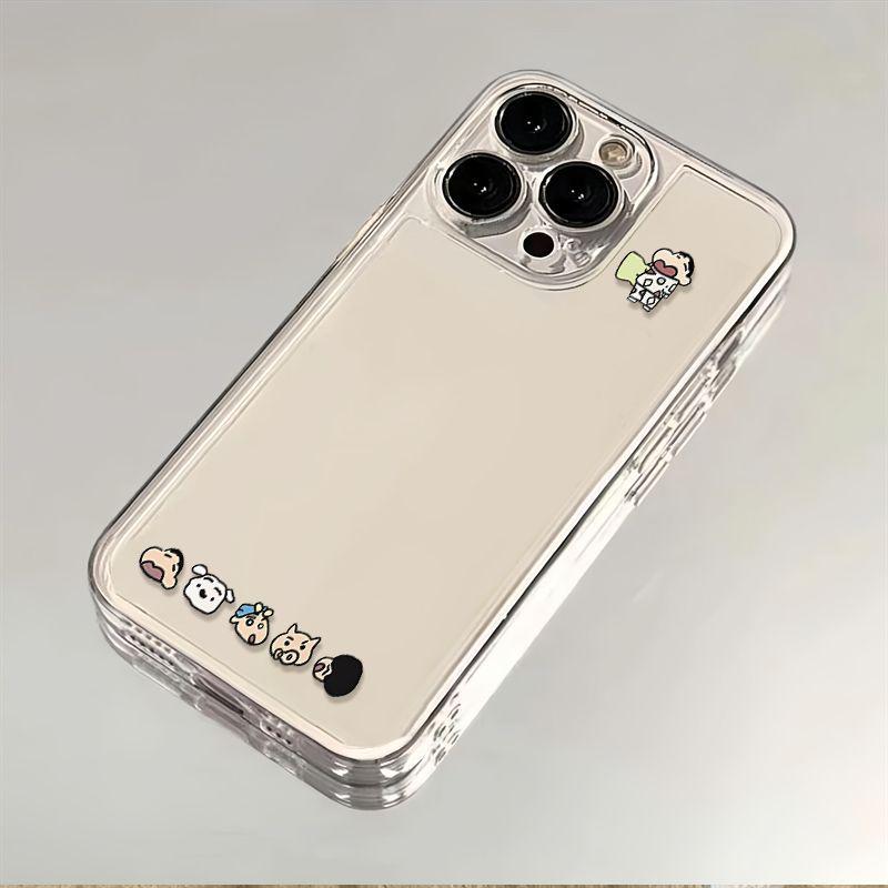Crayon Shin-chan Space Shell: Transparent, Drop-Proof Case for Apple 17 Pro Max/16/15/14/13 Pro