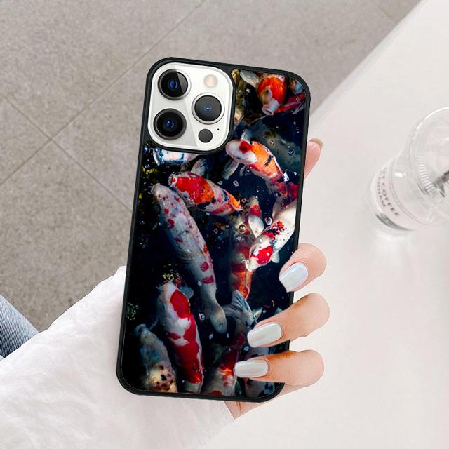 KOI CARP FISH Phone Case Cover For iPhone 17 Air 15 16e 14 13 12 Pro Max 11 Pro Max Plus Coque Shell