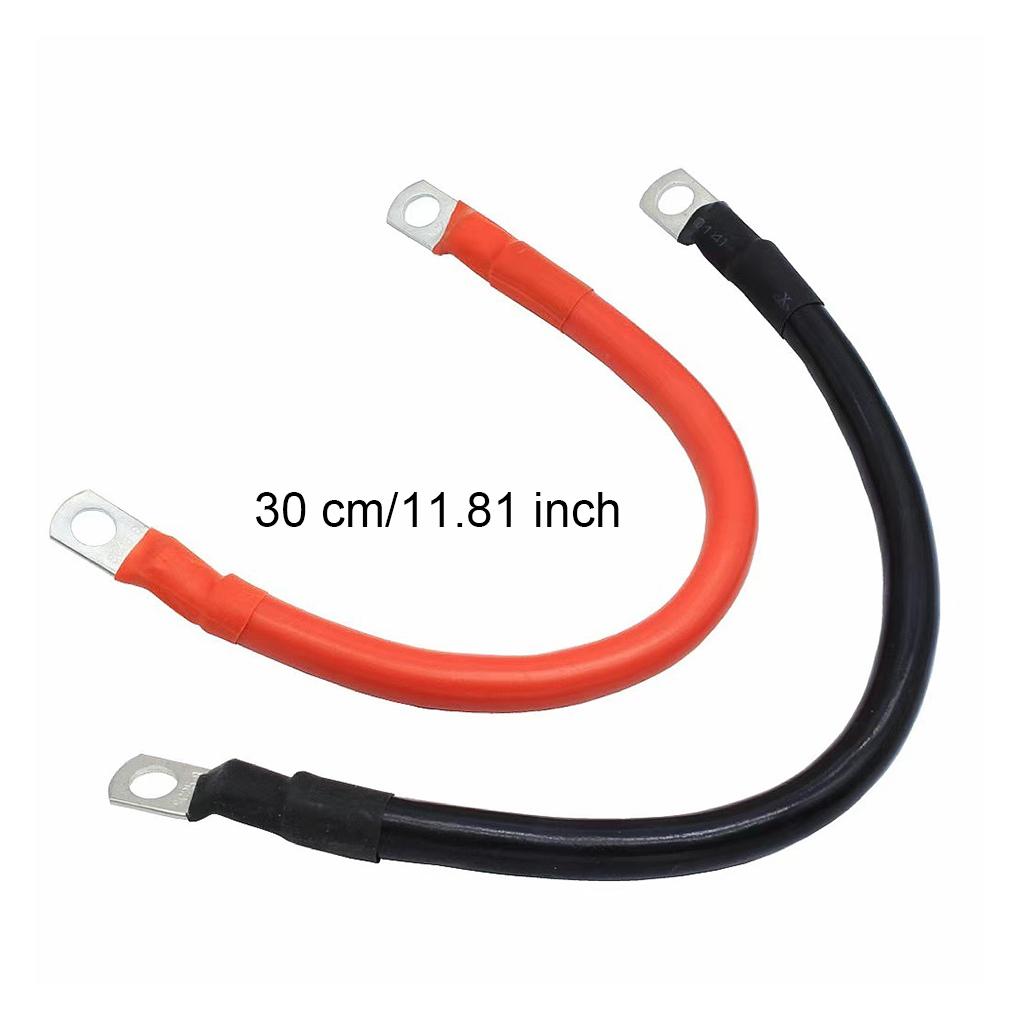 2 sztuki złącza akumulatora odpornego na rdzę z czerwonymi czarnymi końcówkami kablowymi do zastosowań motoryzacyjnych i morskich 20 mm 4 AWG