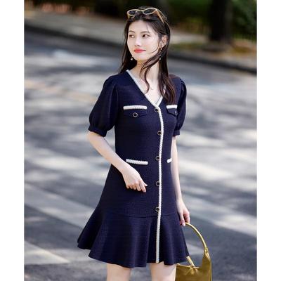 Elegant V-Neck A-Line Summer Dress