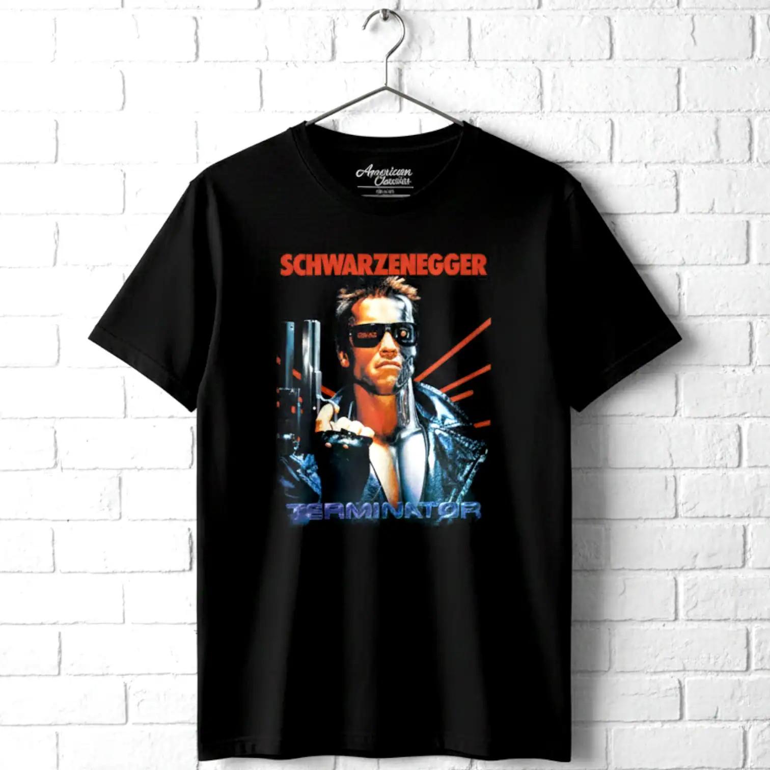 Terminator Arnold Schwarzenegger Movie Poster Men s T Shirt M