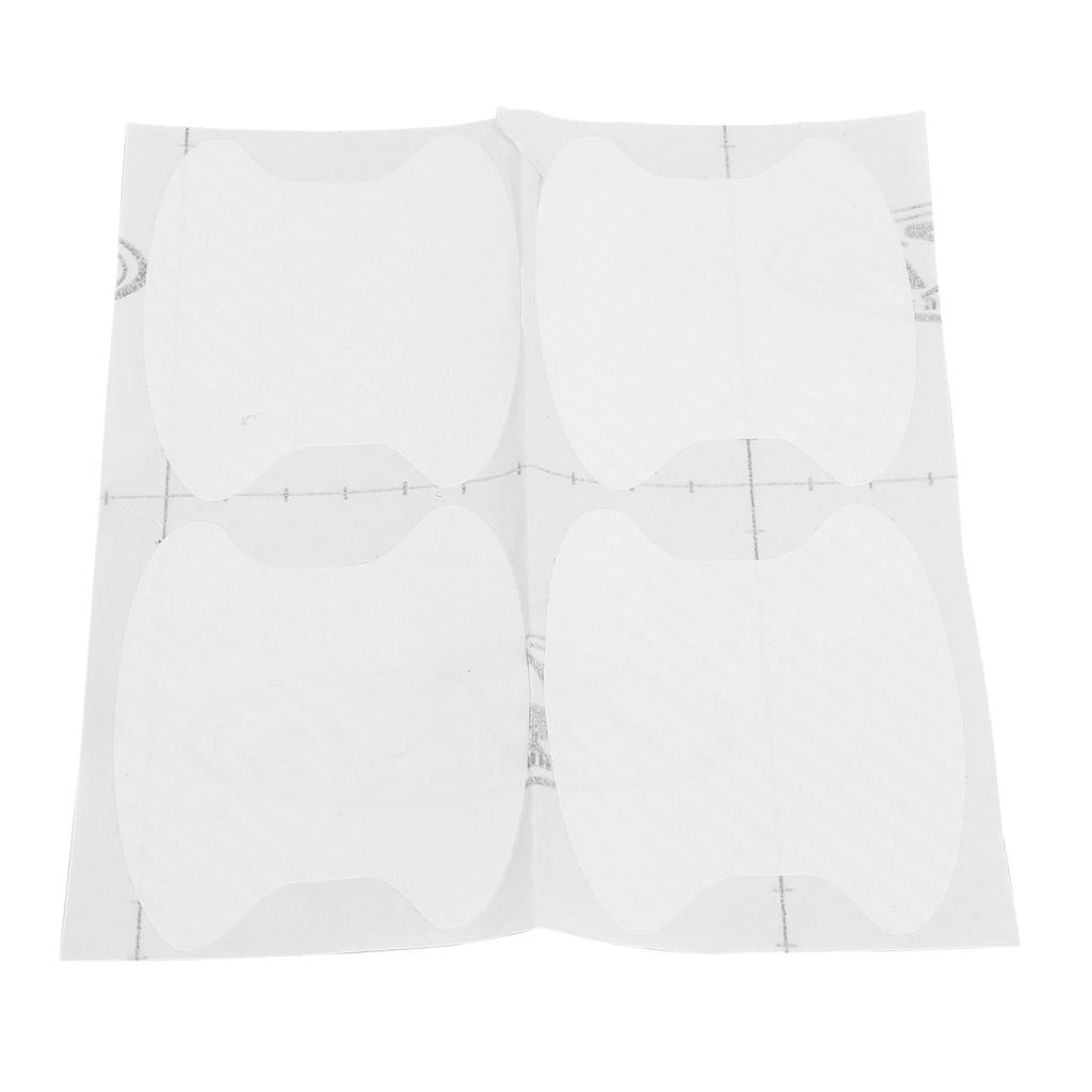 4pcs Door Handle Bowl Cover Trim Carbon Fiber Protector Anti Scratch Stickers for Car Truck Universal