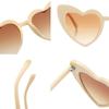 Goggle Love Heart Sunglasses Heart-Shaped Sunglasses UV400 Protection Vintage Sunglasses Eyewear
