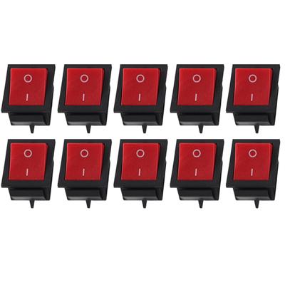10PCs 2-позиційний перемикач Rocker On/Off 4-Pin KCD4 Термостійкість для побутової техніки