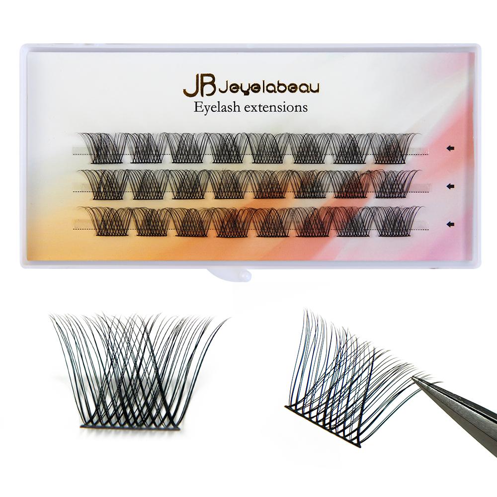 DIY Clusters Eyelash Extensions Dovetail Segmented Lashes Natural Clusters Eyelashes Individual Lashes Makeup C&0.07mm&8mm