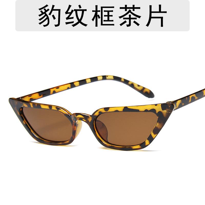 Fashion Sunglasses Woman Brand Designer Vintage Retro Triangular Cat Eye Glasses  Transparent Ocean UV400