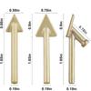 3/6pcs Soldering Iron Tips Set Copper Triangular Smoothing Head Replacement Tips for 80Watt Plastic Welder Repair Tool