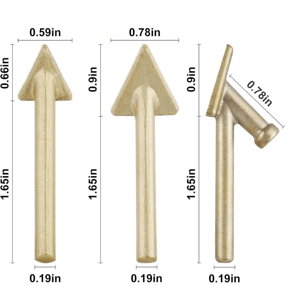 3/6pcs Soldering Iron Tips Set Copper Triangular Smoothing Head Replacement Tips for 80Watt Plastic Welder Repair Tool