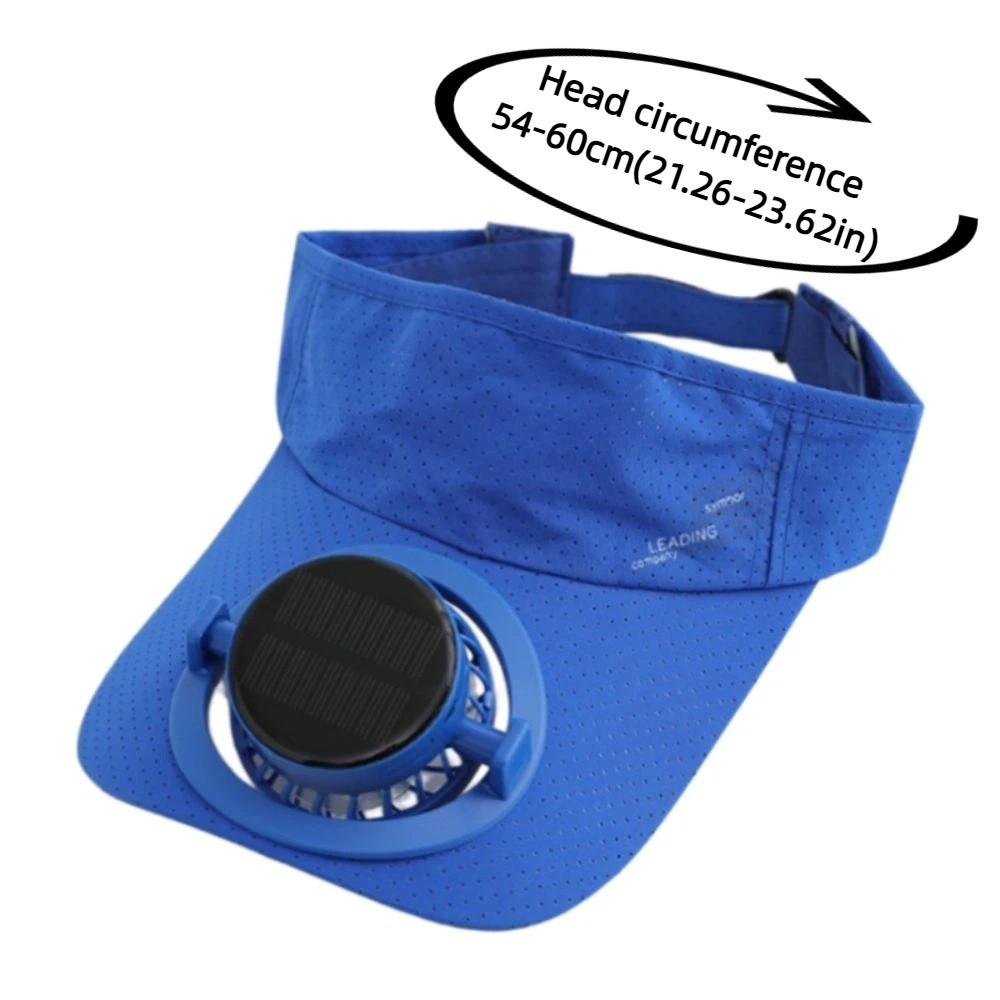 Quick-drying Solar Fan Sun Visors Hat USB Charging UV Protection Unisex Sun Hat Adjustable 300/600mA Baseball Cap Summer Outdoor