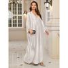 Polyester Gold Fake Loose Large Size Long Dress Beach Jacket Dress Long Dress