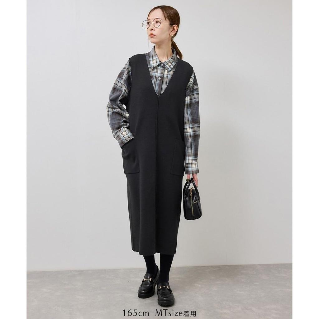 ROPE PICNIC Knit Jumper Skirt GDE55150 Charcoal Women's (06)