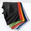 Men Boxer Underwear Elastic Mid-rise Tight Cut High Elasticity Shorts Panties Patchwork Color U-Convex Breathable Panties