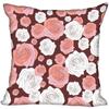 Invisible Zipper Throw Pillowcase Famous Art Floral Home Decor Satin