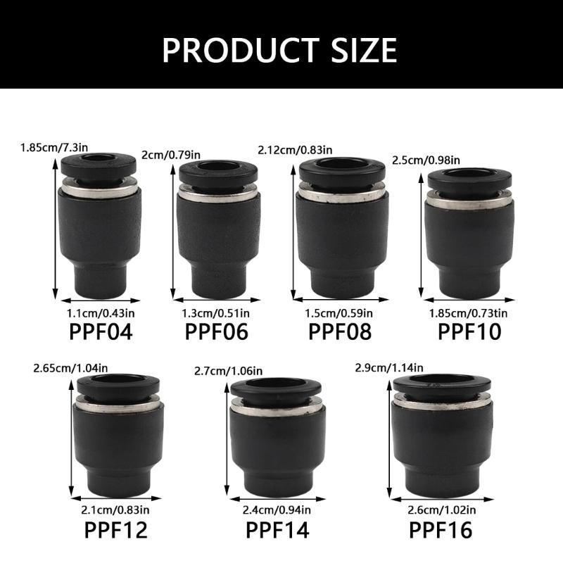 Upgrades Pneumatic Caps Style Plugs Fittings Push To Connect Pneumatic Plugs Fittings  for 5/16 Tubing In Air Systems