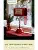 Iron Art Christmas Mailbox Ornament - Festive Indoor Decoration and Gift Stand
