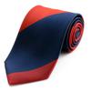 [Michiko London] Brand Necktie, Made In Japan, Silk, Jacquard Weave, Block Stripe Pattern (Pattern A)