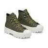 Converse Lugged Comfortable Mid-Top Canvas Shoes Women Sneakers Army-Green 566154C