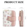 Compact Printed Leather Wallet with Cute Coin Purse [LEEXTON] Women's Bi-fold Anti-Skimming Protection, Lightweight,