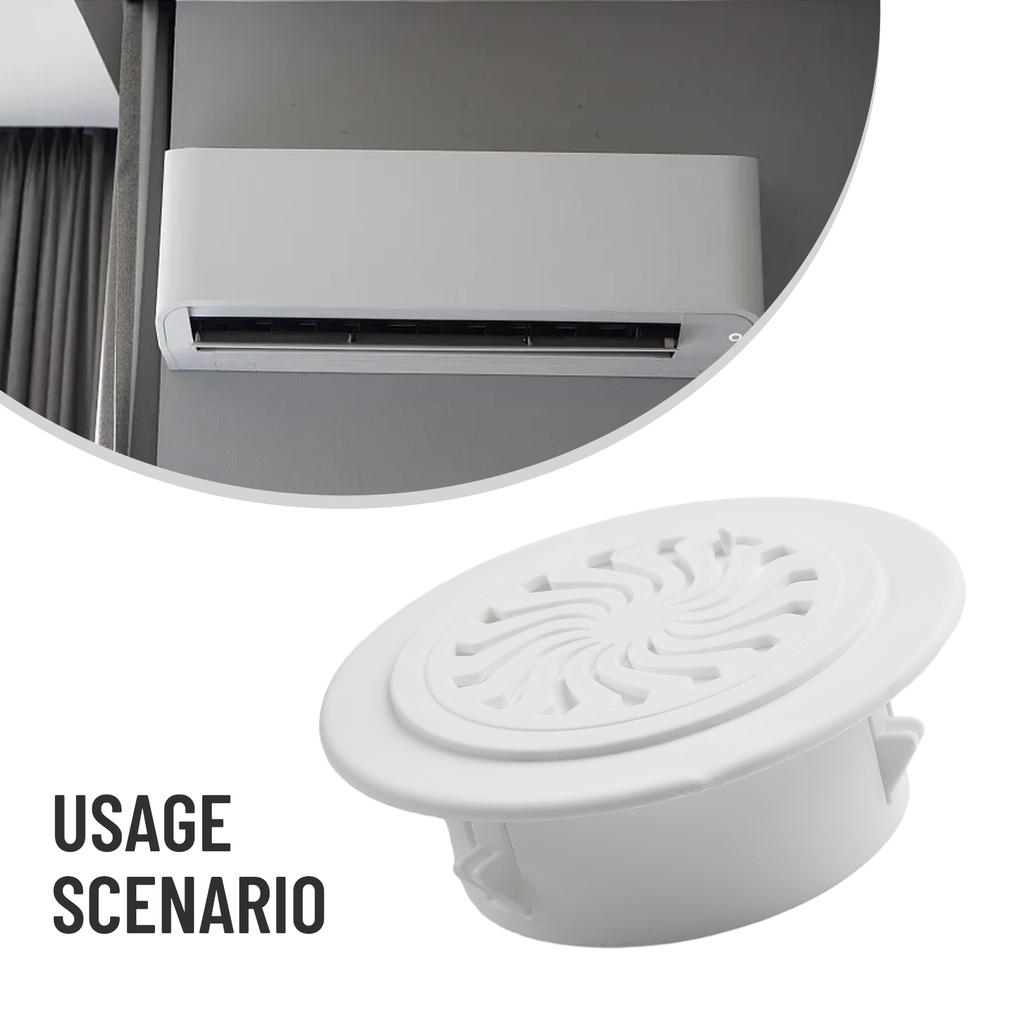 1pc Plastic Cover For Air Conditioning Holes Openings With Shutters Ventilation Grille Wall Hole Decoration 40-100mm Cover