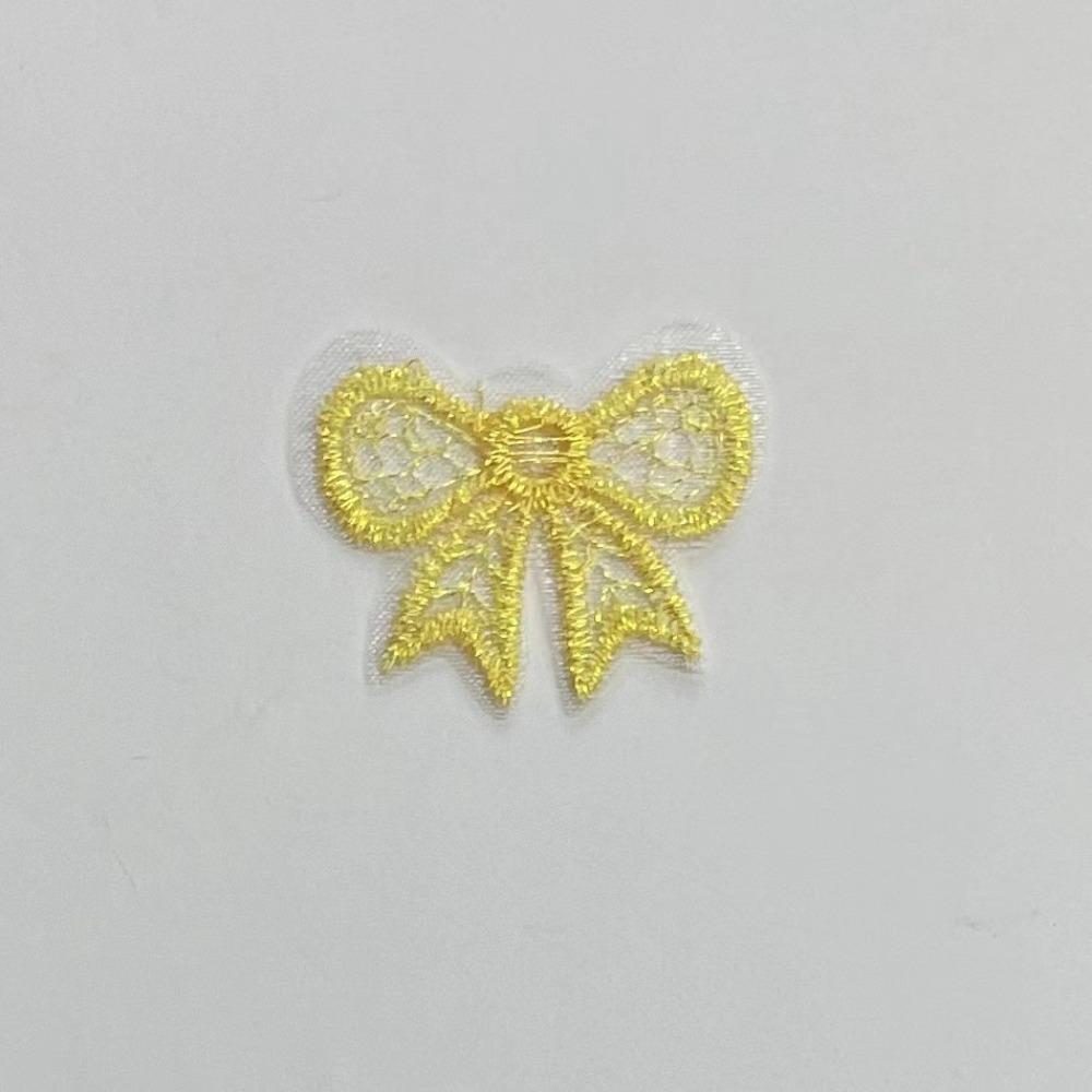 20pcs European Style Bowknot Applique Mini Mesh Embroidery Patch DIY Accessory Material Exquisite DIY Handmade Accessories