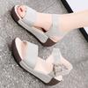 Women Summer Elevator Sandals Dressy Casual Girls Platform Height Increase Open Toe Sandals Over Sized