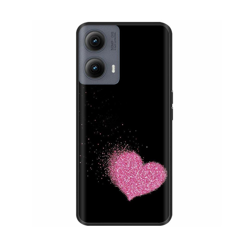 Silicone Casing For Motorola Edge 2024 Case Lovely Cartoon Soft TPU Black Cover For Moto Edge 2024 6.6" Shockproof Fundas Capa