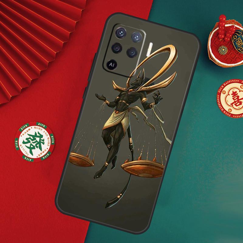 Egypt Nefertiti Anubis Ankh Case For Oppo A80 A40 A60 A6 A5 Pro A15 A16 A17 A57 A94 A74 A54 A76 A96 A18 A38 A58 A78 A98