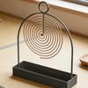 With Tray Mosquito Coil Holder Metal Incense Burner Mosquito Repellent  Home Indoor Bedroom Decor