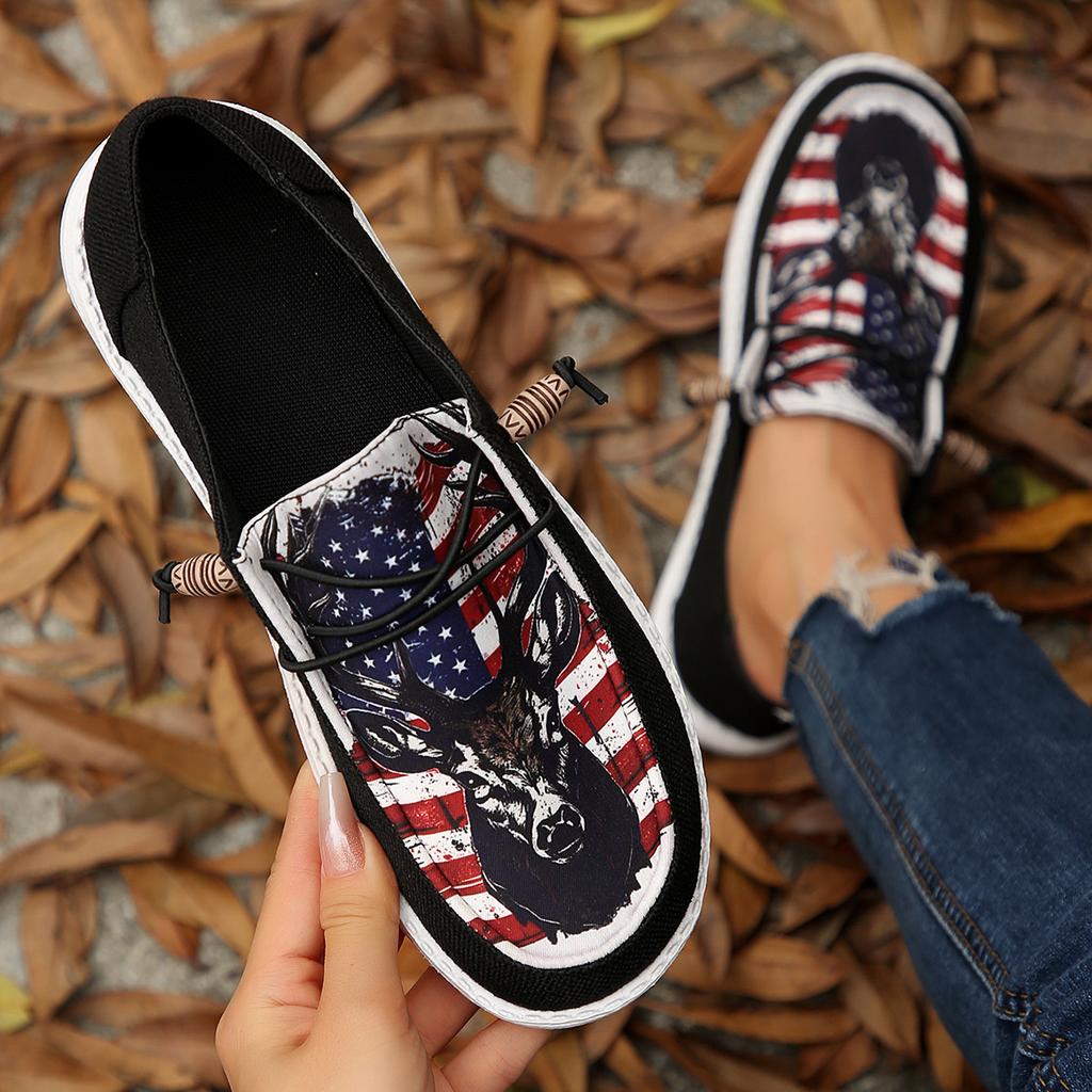 Plus Size Ethnic Style Series Flat Casual Women's Shoes Spring and Autumn New Breathable Soft-soled Shoes