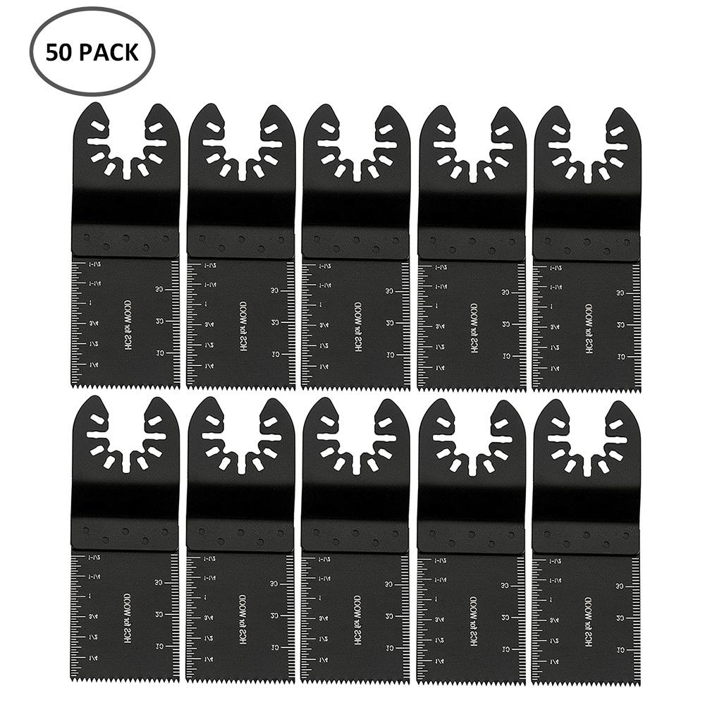 5-60Pcs Universal Saw Blade Oscillating Multi Tool Blades Straight Scale Multi Tool Cutting Wood Saw Blades For Dremel Milwaukee