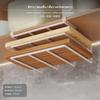 Under Cabinet Organizer, NoDrill Kitchen Hanging Shelf, MultiFunction Rack, Cutting Board & Lid