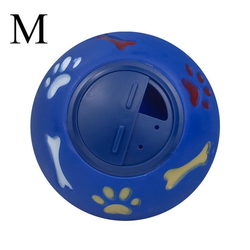 Dog Treat Ball, Slow Feeder Food Dispenser Toy for Cats & Dogs, Interactive Leakproof Rubber Chew Ball for Play & Training