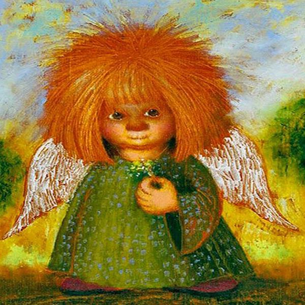 

DIY 5D Полный дрель Алмазная картина Ангел Искусство Вышивка Крестом Мозаика Домашний Декор Подарок Full Round 40x40CM