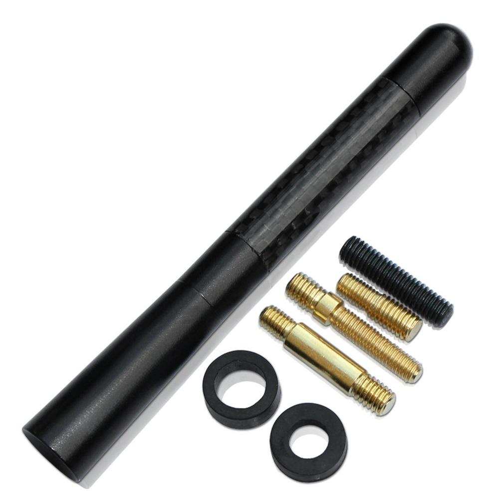 Universal Metal Car Antenna 3.5cm 8cm 12cm Replacement Auto Roof Radio Antenna Black Retrofit Decoration Exterior Accessories