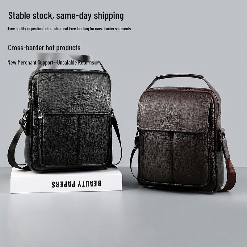 2025 Summer Men's Multifunctional Crossbody and Shoulder Bag: Casual, Large-Capacity Travel Bag