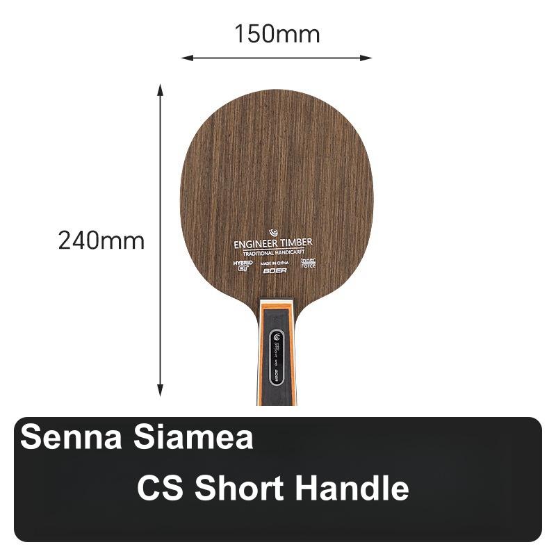 1Pc Table Tennis Blade Ebony/Rosewood/Cassia Senna Ping Pong Blade 5-Ply Ping Pong Racket Board Fl Cs Handle