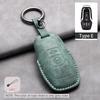 Leather Car Key Case Cover Holder Keychain Shell for Ford Fusion Mondeo Mustang F 150 Explorer Edge Focus 3 2016 2017 2018