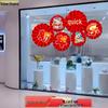2026 Year of the Horse New Year Paper Fan - Spring Festival Decorations for Shops and Malls