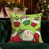 Christmas Cute Throw Pillow Covers Pattern Cushion Cover Suitable for Sofa Bedroom Car Pillow Cover