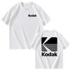 Kodak Summer Brand Men T-shirt Cotton Solid Color Daily Graphic Print Casual Breathable Short Sleeve Top Tees Women Clothing