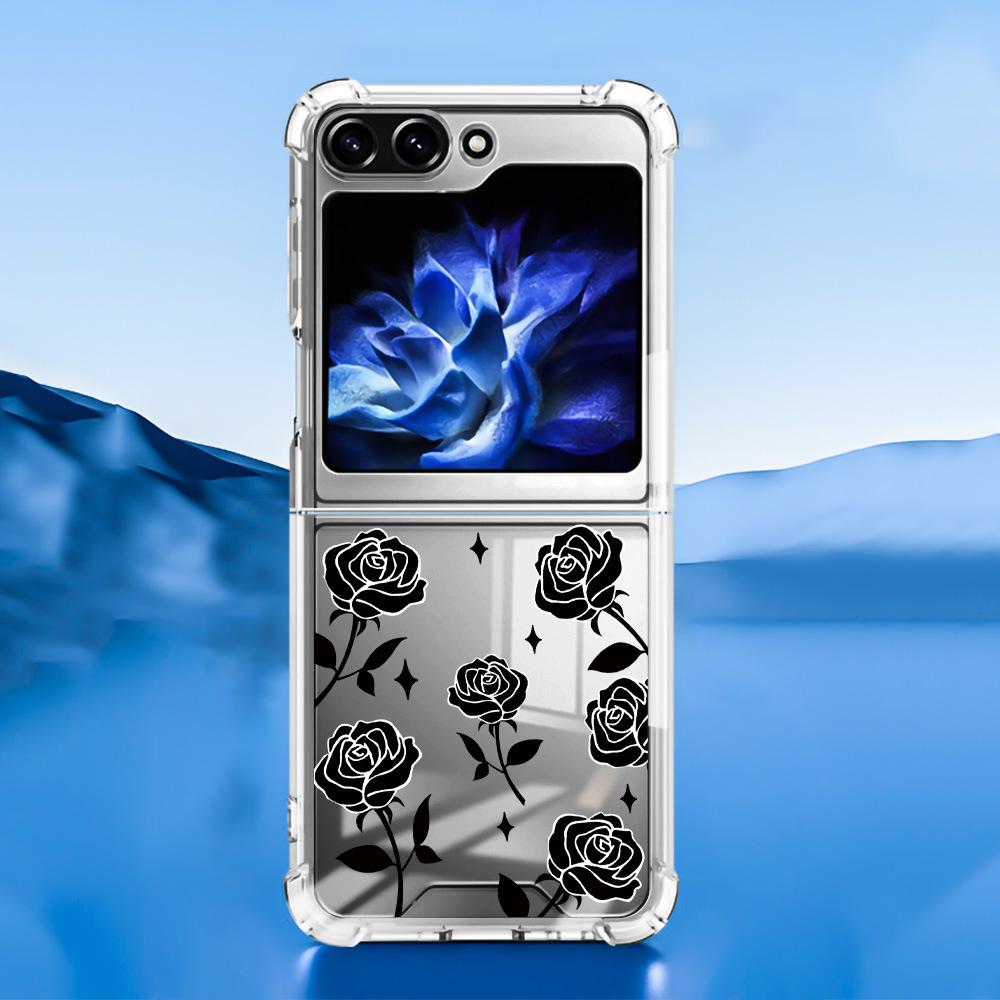 Samsung Galaxy Z Flip 5 Butterfly Lace 2-in-1 Phone Case with TPU+PC Material