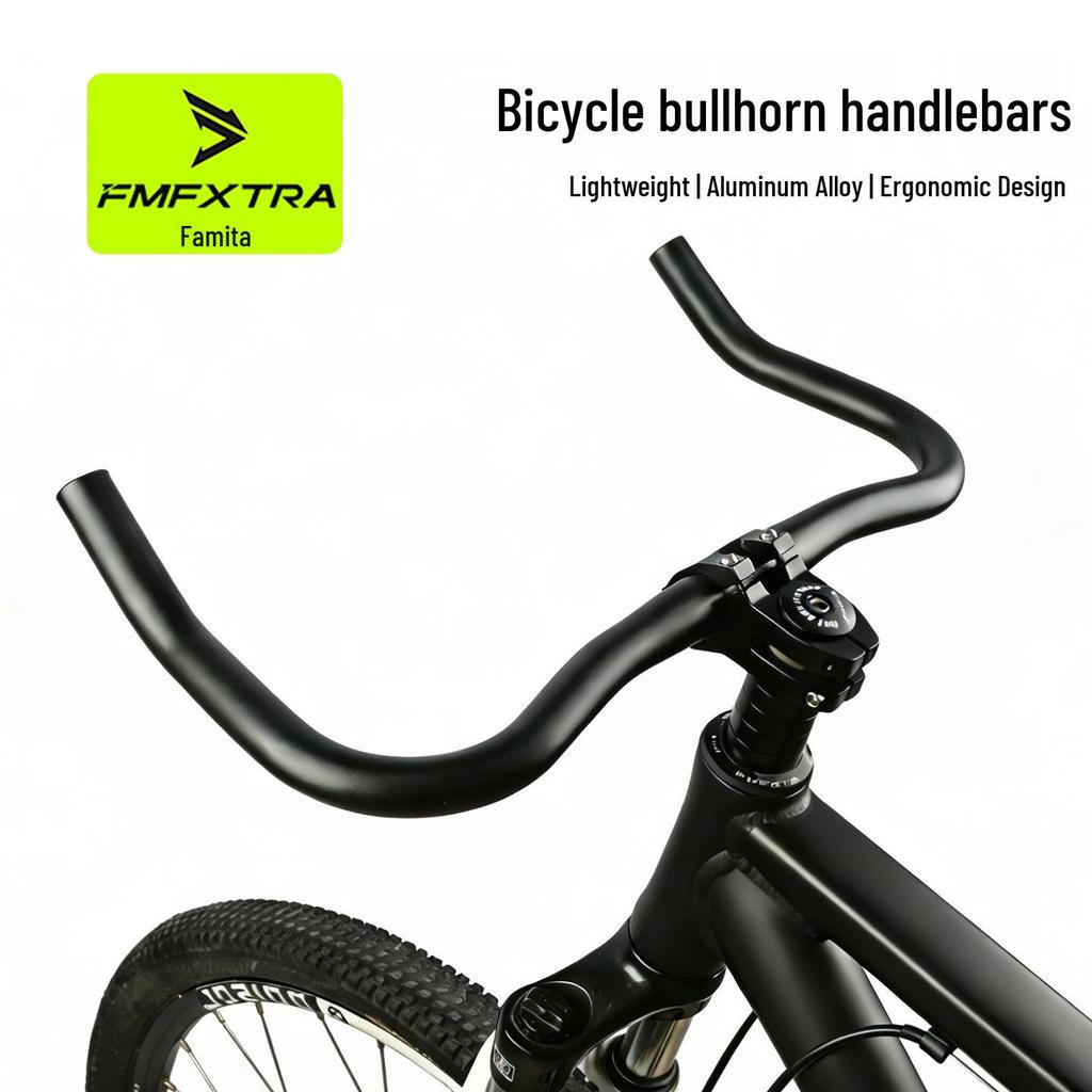 City Leisure Bullhorn Handlebars for Mountain and Fixed Gear Bikes, 31.8M/25.4 Road Bicycle Comfort