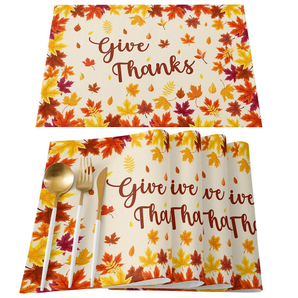 Thanksgiving Autumn Maple Leaves Table Runner Christmas Dinner Table Cloth Wedding Party Decor Cotton Linen Tablecloth
