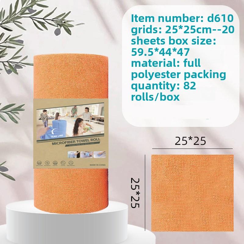 Reusable Microfiber Cleaning Wipes Roll for Household and Kitchen