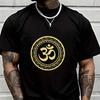 Om Ohm Aum Symbol Creative Print T Shirt Summer Short-sleeved Casual Tee Men Women Streetwear L