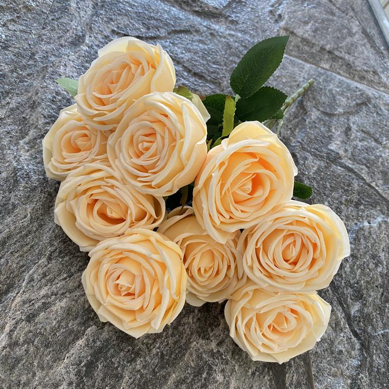 9 Head Artificial Silk Flower For Wedding Photography Home Decorations Gift