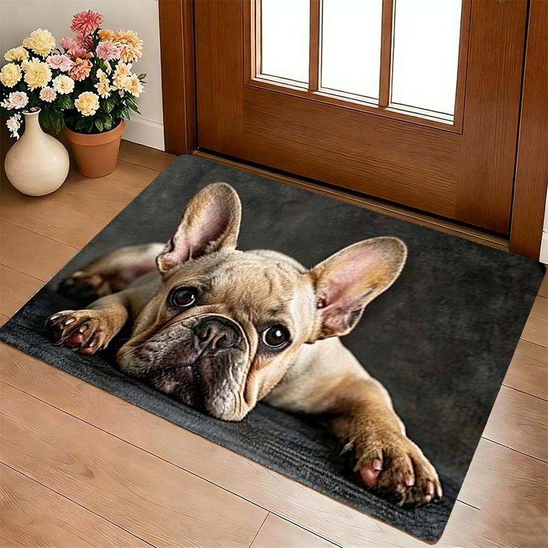 French Bulldog Living Room Nonslip Area Rug Soft Carpet For Bedroom Game Playroom Sofa Office Home Decor Doormat Christmas Gift C926119