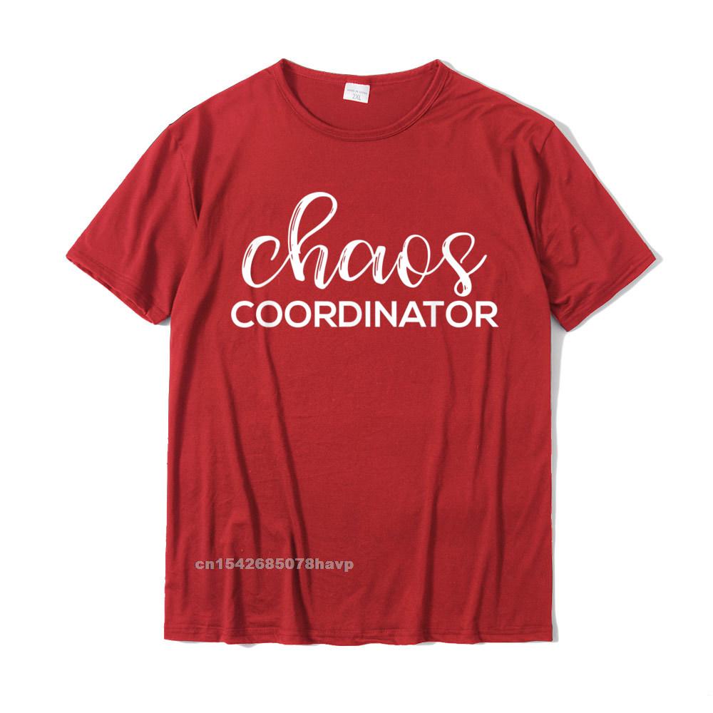 Chaos Coordinator Funny Printed Graphic Mom Babysitter Nanny TShirt Funny Unisexs Tops Shirts Top TShirts Cotton Printed On
